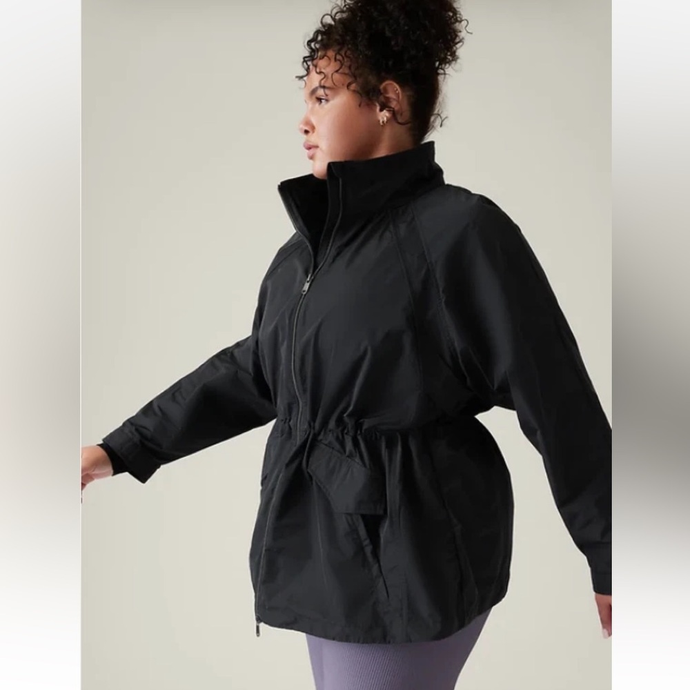 NWT Athleta Westerly Jacket Size L Black
